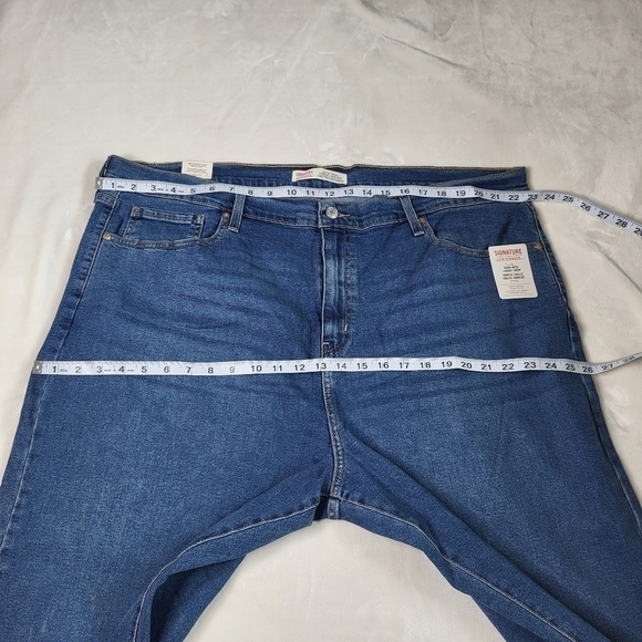 Levi’s Cropped Heritage Plus Size Blue Jeans. Straight Loose Fit. 26W - Picture 6 of 12